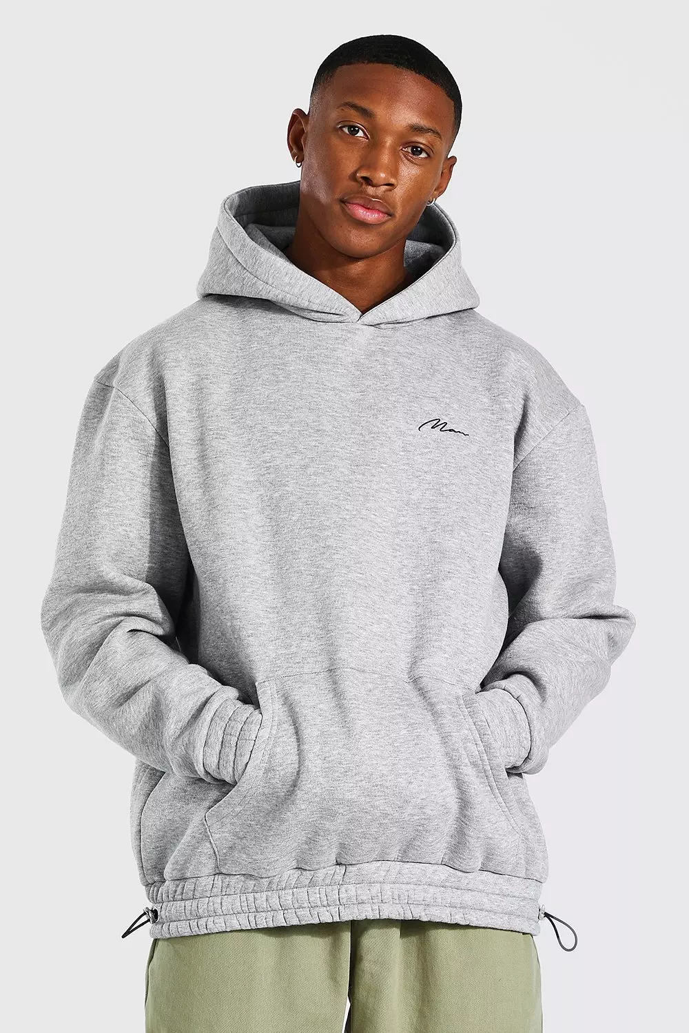 Grijze outlet oversized hoodie